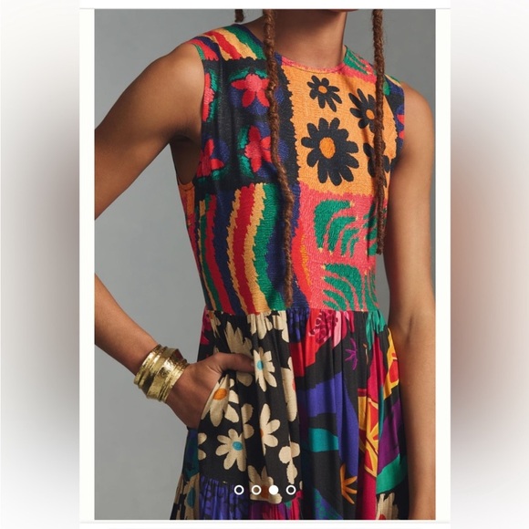 FARM Rio Multicolor Floral Midi Dress - Picture 3 of 10